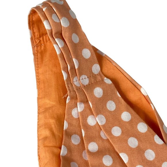 Grace Karin women Dress Orange  sleeveles Polka dots V-neck size M - Picture 3 of 10